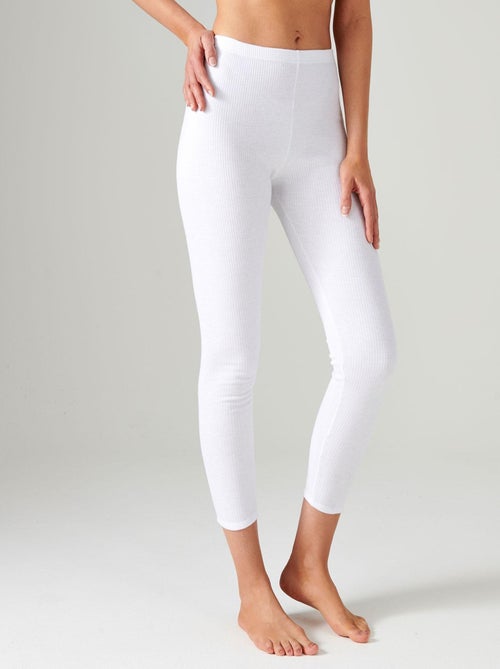 Caleçon long Thermolactyl, côtes molletonnées thermique - Damart - Kiabi