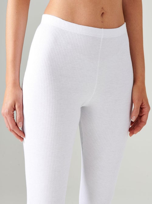 Caleçon long Thermolactyl, côtes molletonnées thermique - Damart - Kiabi