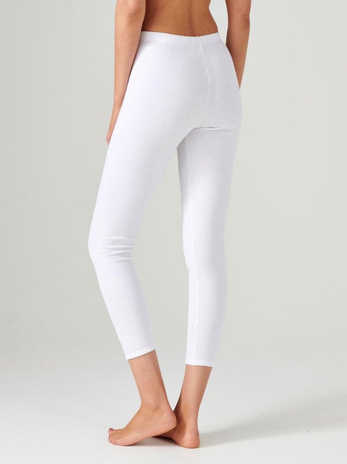 Caleçon long Thermolactyl, côtes molletonnées thermique - Damart - Kiabi