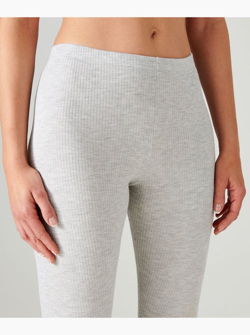 Caleçon long Thermolactyl, côtes molletonnées thermique - Damart - Kiabi