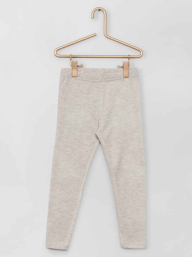 Caleçon long thermolactyl Damart Niveau 3 gris chiné - Kiabi