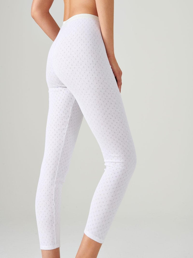 Caleçon maille ajourée thermolactyl - damart Blanc - Kiabi