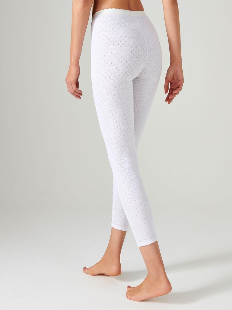 Caleçon maille ajourée thermolactyl - damart Blanc - Kiabi