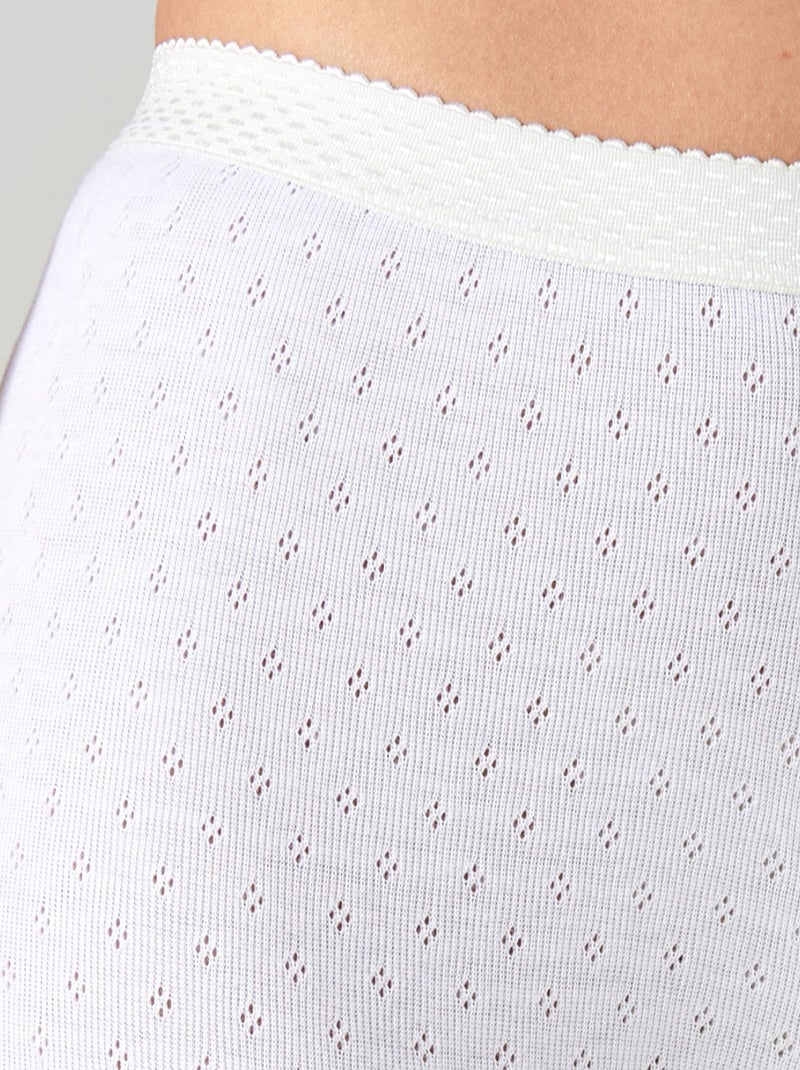 Caleçon maille ajourée thermolactyl - damart Blanc - Kiabi