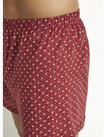 Caleçon ouvert imprimé coton - lot de 2