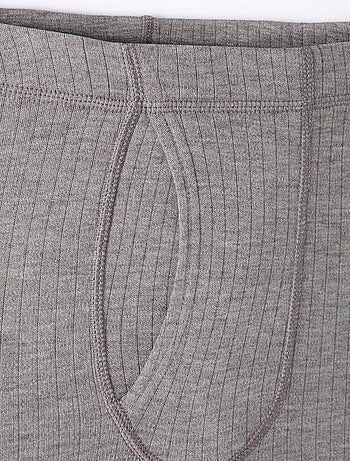 Caleçon ouvert Thermolactyl, côtes molletonnées thermique - Damart