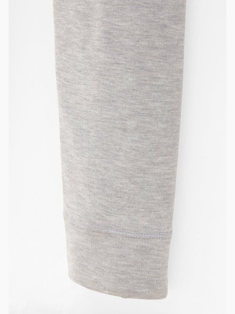 Caleçon ouvert thermolactyl maille interlock thermique - damart Gris chiné - Kiabi