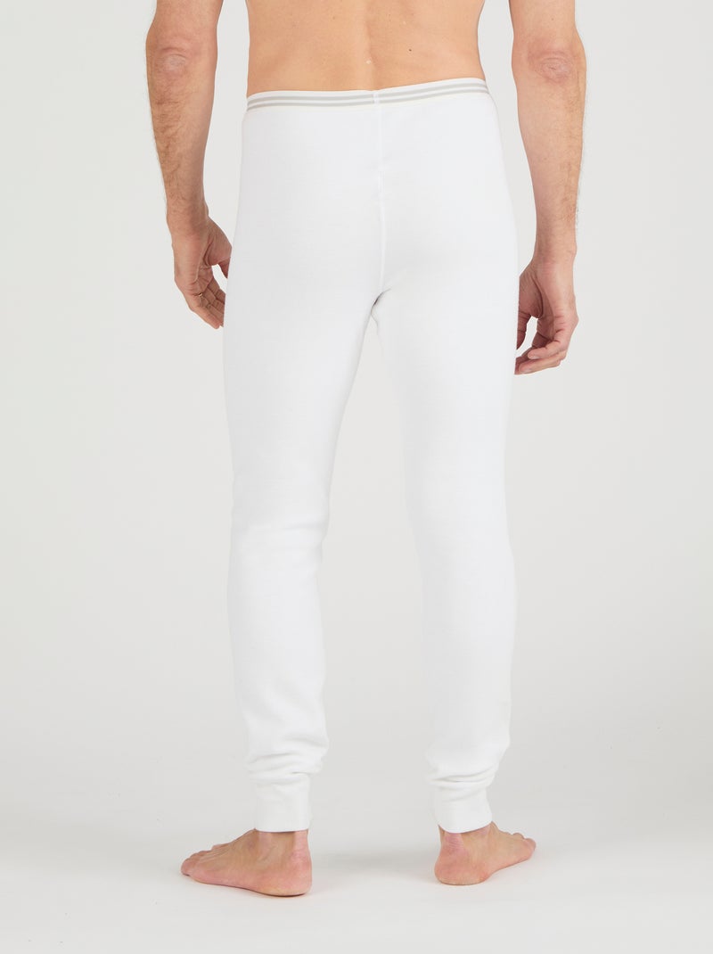 Caleçon ouvert Thermolactyl, molleton gratté - Damart Blanc - Kiabi