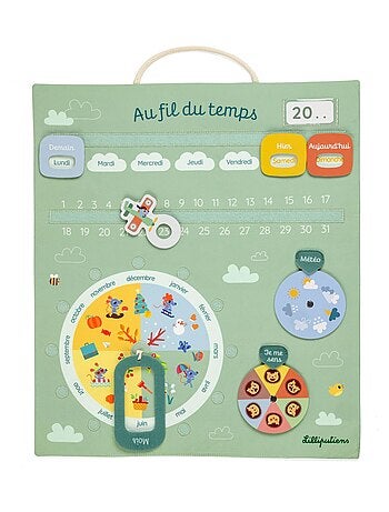 Calendrier Au fil du temps vert