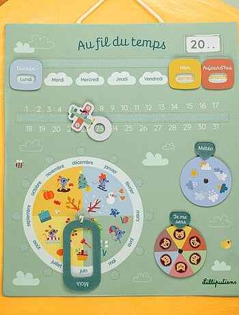 Calendrier Au fil du temps vert