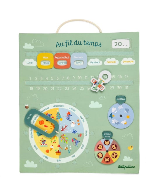 Calendrier Au fil du temps vert - Kiabi