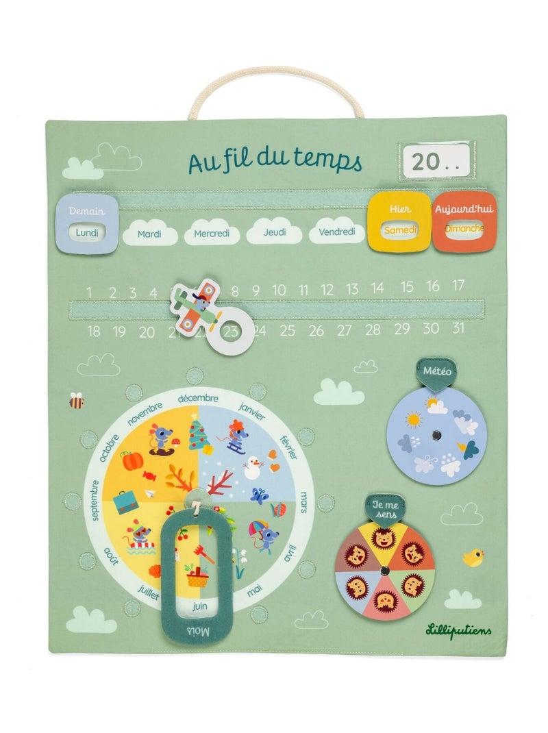 Calendrier Au fil du temps vert Vert - Kiabi
