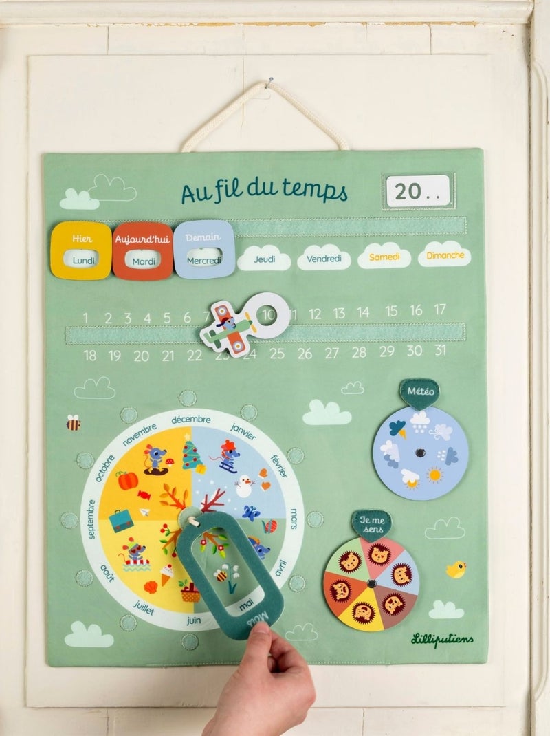 Calendrier Au fil du temps vert Vert - Kiabi