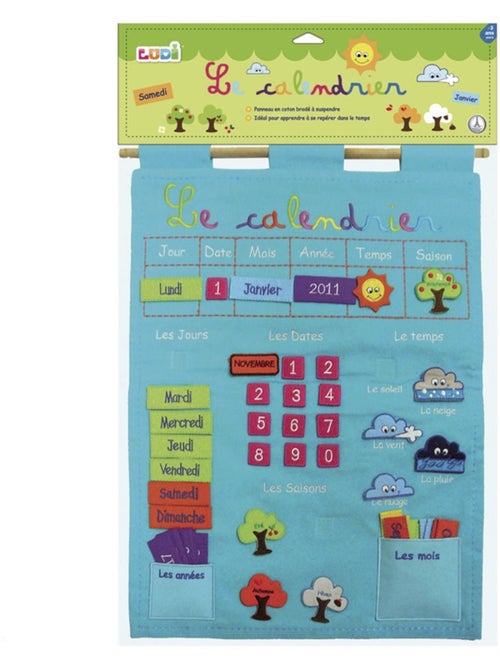 Calendrier Basic Bleu - Ludi - Kiabi Calendrier Basic Bleu - Ludi - Kiabi