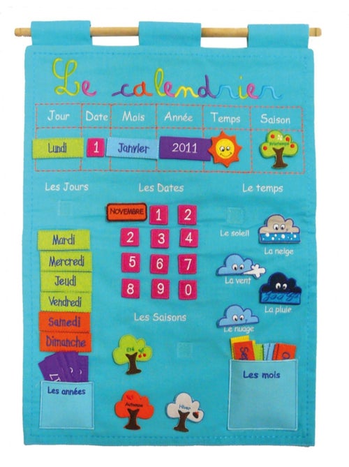Calendrier Basic Bleu - Ludi - Kiabi Calendrier Basic Bleu - Ludi - Kiabi