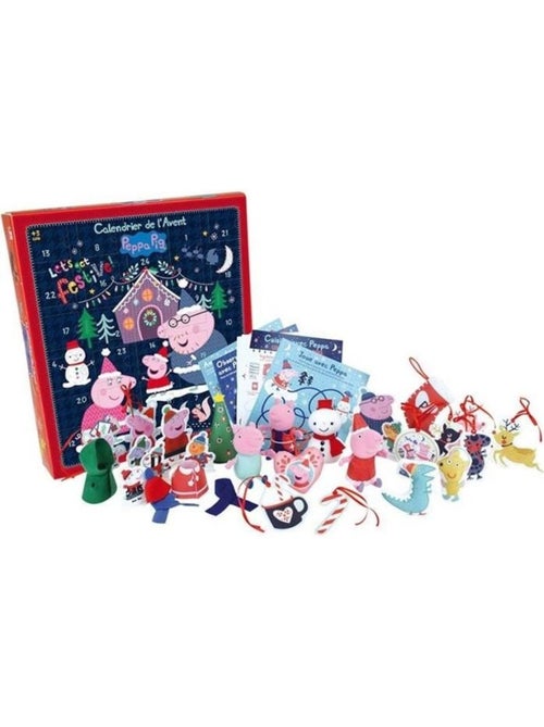 Calendrier de l'avant 36 pièces - Peppa Pig - JEMINI - 36 x 39,5 cm - Kiabi