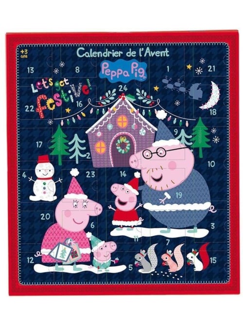 Calendrier de l'avant 36 pièces - Peppa Pig - JEMINI - 36 x 39,5 cm - Kiabi