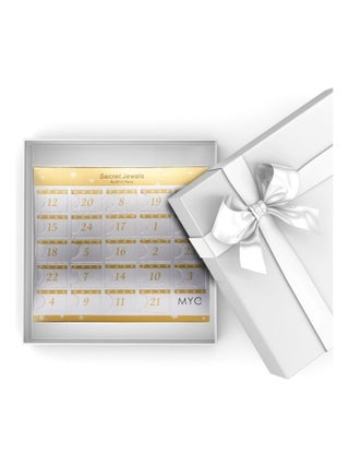 Calendrier de l'avent 12 bijoux, 11 Beads et 1 accessoire surprises - Argenté et Cristal ou blanc