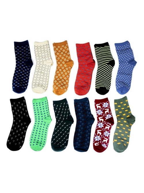 Calendrier de l'Avent 12 paires de chaussettes Homme - Kiabi