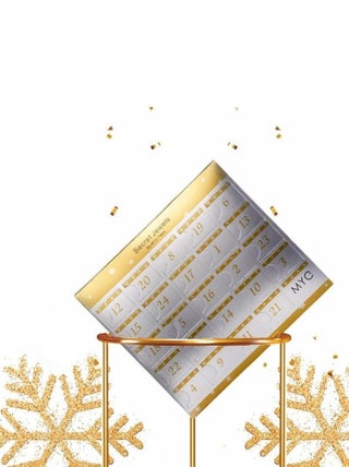 Calendrier de l'avent 24 bijoux surprises - Doré et Cristal ou blanc
