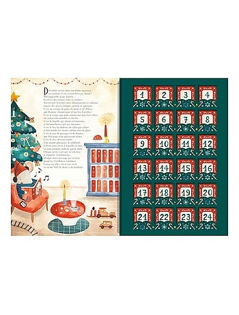Calendrier de l'Avent 24 petits livres rouge