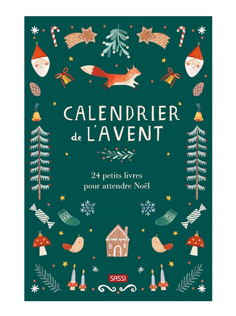 Calendrier de l'Avent 24 petits livres Vert - Kiabi