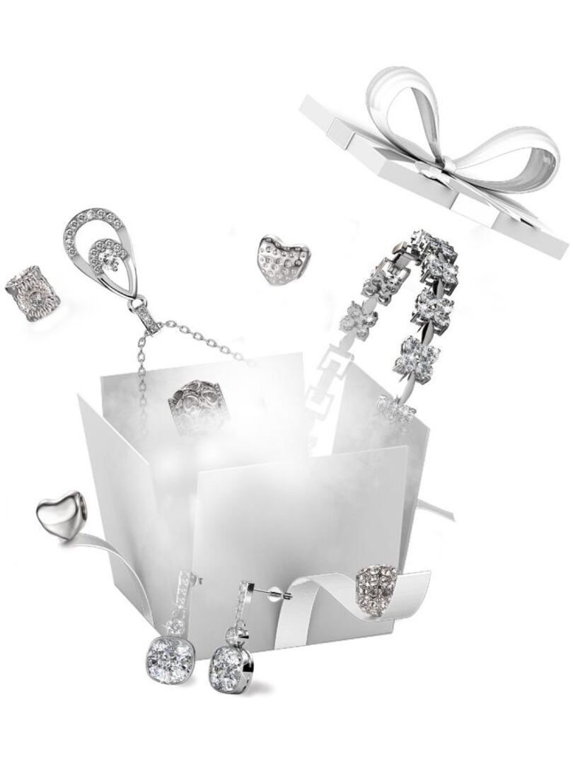 Calendrier de l'avent bijoux perles en verre, cristal autrichien et acier -  Un grand marché