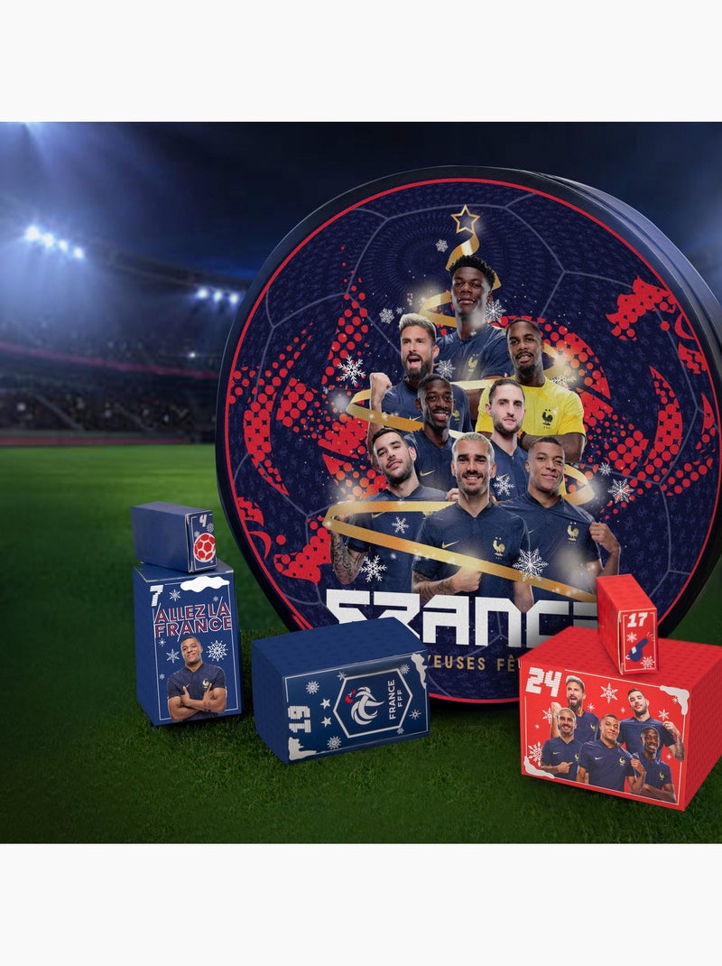 Calendrier de l'Avent Deluxe Équipe de France de Football 2024 Bleu - Kiabi