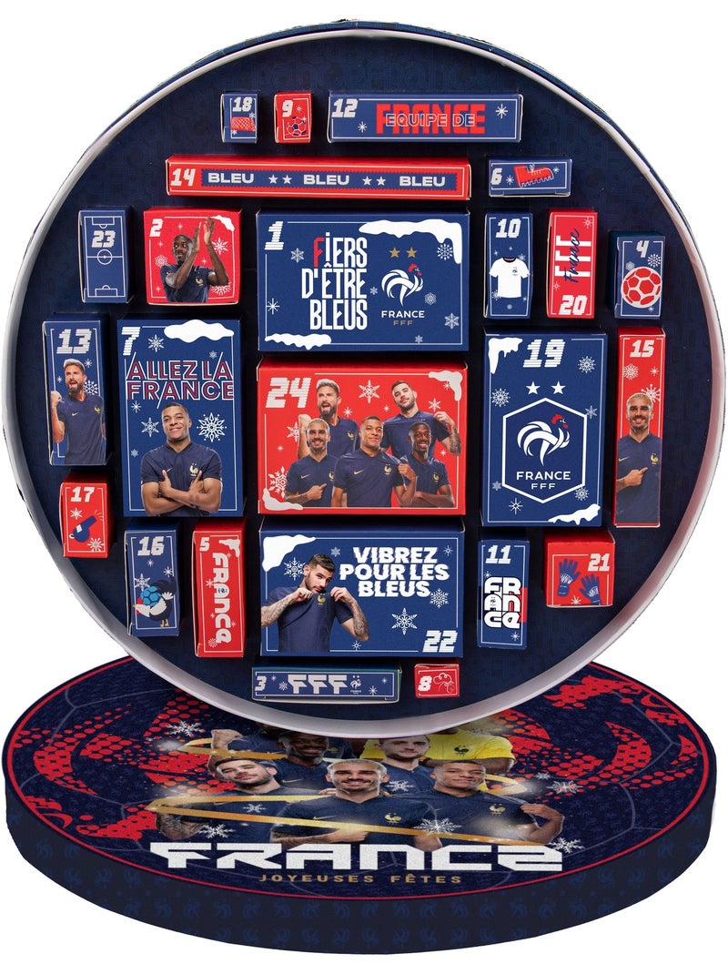 Calendrier de l'Avent Deluxe Équipe de France de Football 2024 Bleu - Kiabi