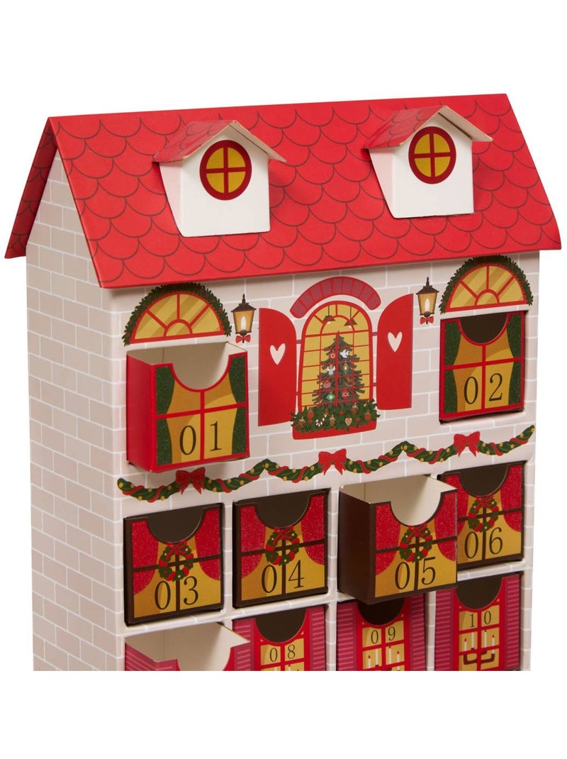 Calendrier de l'avent maison h. 41 cm Multicolore - Kiabi