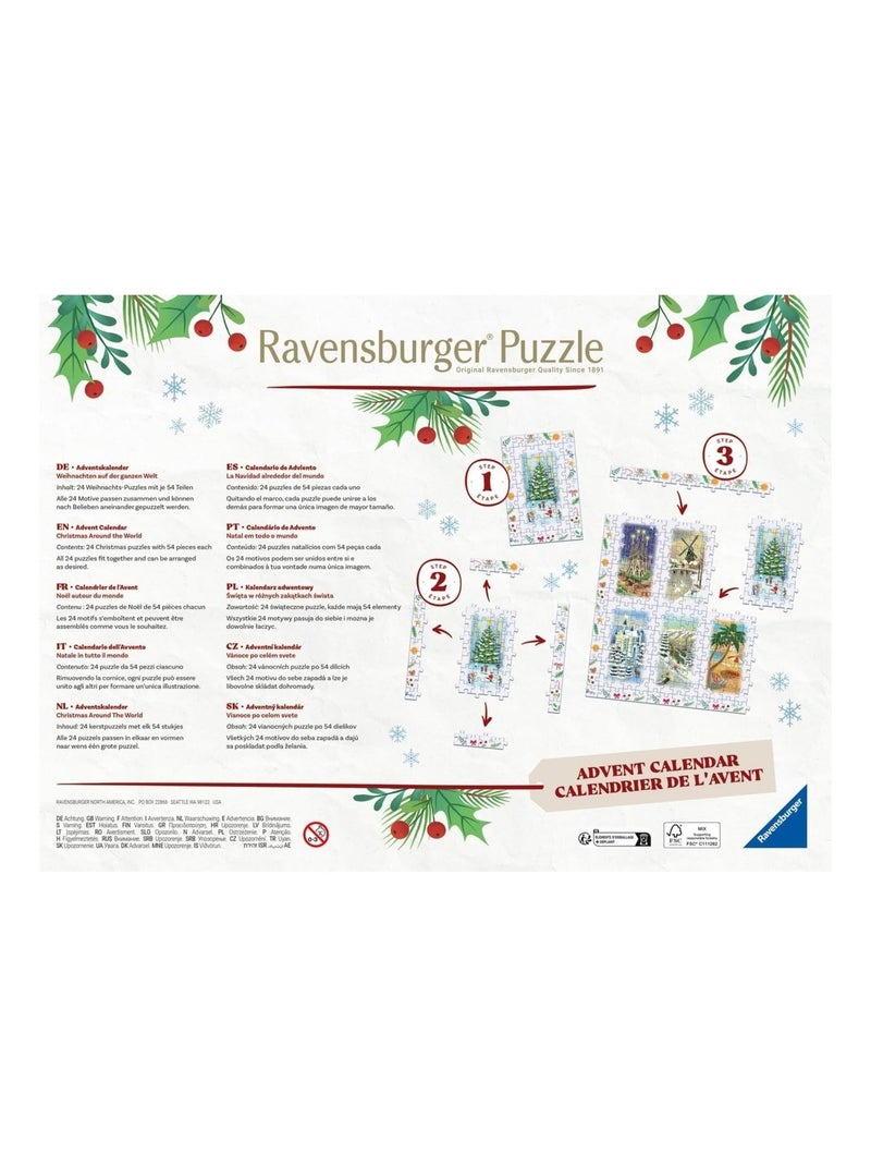 Calendrier de l'Avent Noël autour du monde N/A - Kiabi