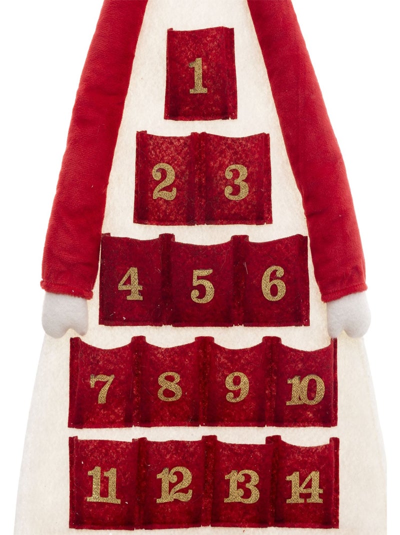 Calendrier de l'avent renne de Noël à suspendre Rouge - Kiabi