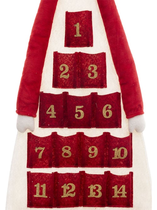 Calendrier de l'avent Renne de Noël en polyester à suspendre - Kiabi
