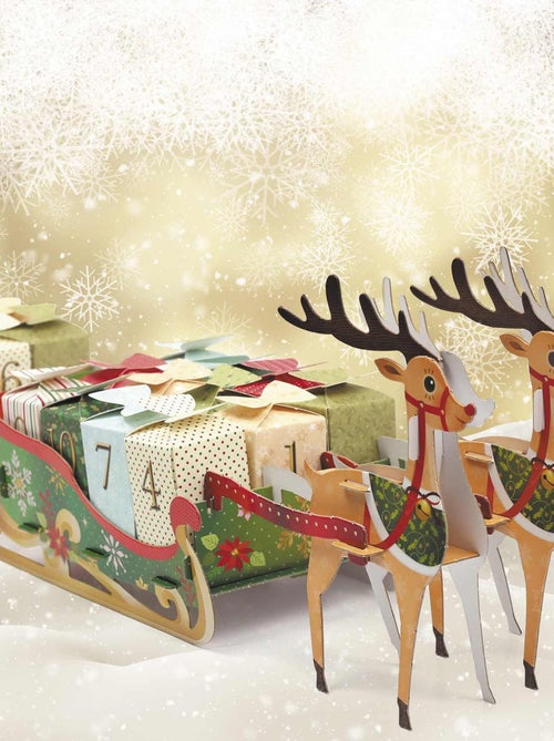 Calendrier de l'Avent rennes et traîneau à - Graine Créative - Kiabi