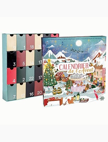 Calendrier de l'avent village de noël
