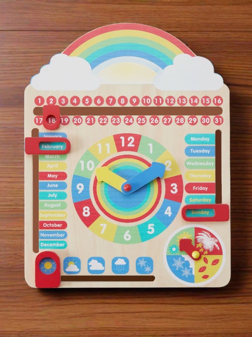 Calendrier en Bois pour Enfants, Jeu Éducatif Préscolaire - Kiabi Calendrier en Bois pour Enfants, Jeu Éducatif Préscolaire - Kiabi