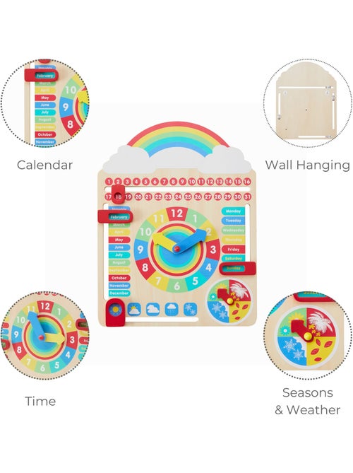 Calendrier en Bois pour Enfants, Jeu Éducatif Préscolaire - Kiabi Calendrier en Bois pour Enfants, Jeu Éducatif Préscolaire - Kiabi