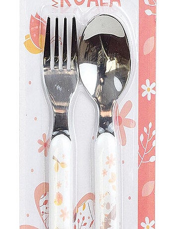 Cally Mimi Koala Ensemble Couverts Inox (Fourchette, Cuillere)