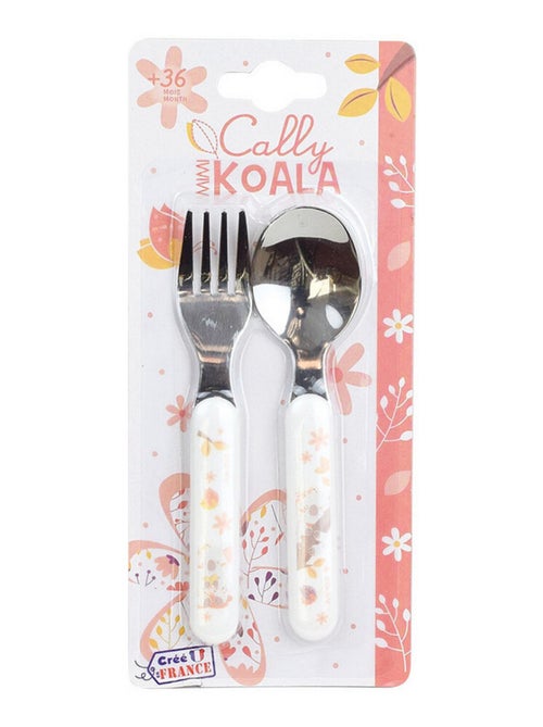 Cally Mimi Koala Ensemble Couverts Inox (Fourchette, Cuillere) - Kiabi