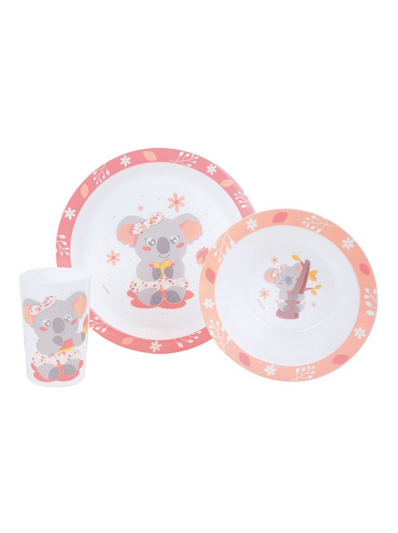 Cally Mimi Koala ensemble repas Rose - Kiabi
