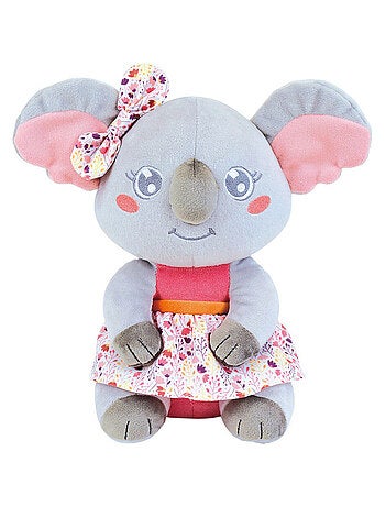 Cally Mimi Koala PELUCHE gris et rose H26 cm