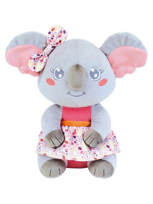 Cally Mimi Koala PELUCHE gris et rose H26 cm - Kiabi