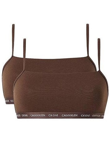 Calvin Klein - Brassières de sport motif/style Logo répété SPRUCE