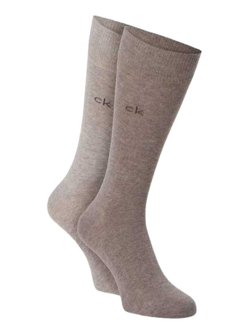 Calvin Klein - Chaussettes motif/style Logo brodé - Kiabi