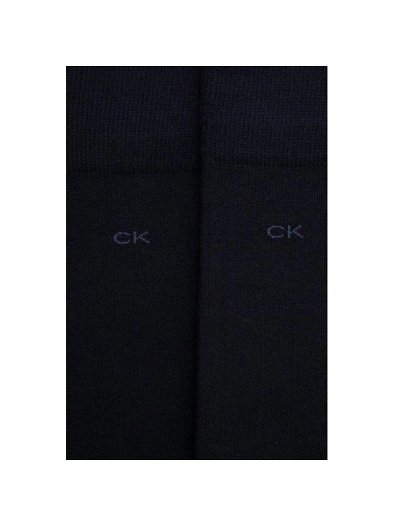 Calvin Klein - Chaussettes motif/style Logo brodé Bleu foncé - Kiabi