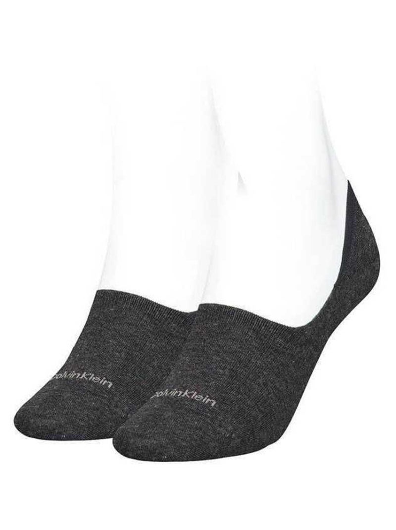 Calvin Klein - Chaussettes motif/style logo Gris - Kiabi