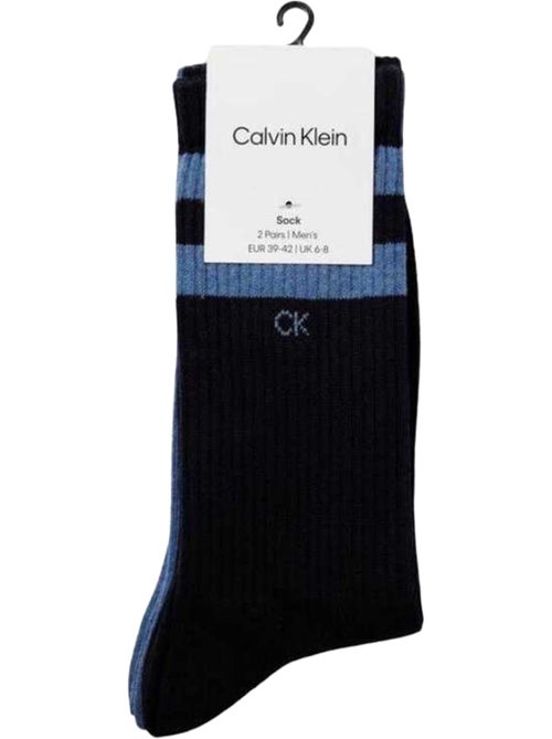 Calvin Klein - Chaussettes motif/style rayures contrastées - Kiabi Calvin Klein - Chaussettes motif/style rayures contrastées - Kiabi