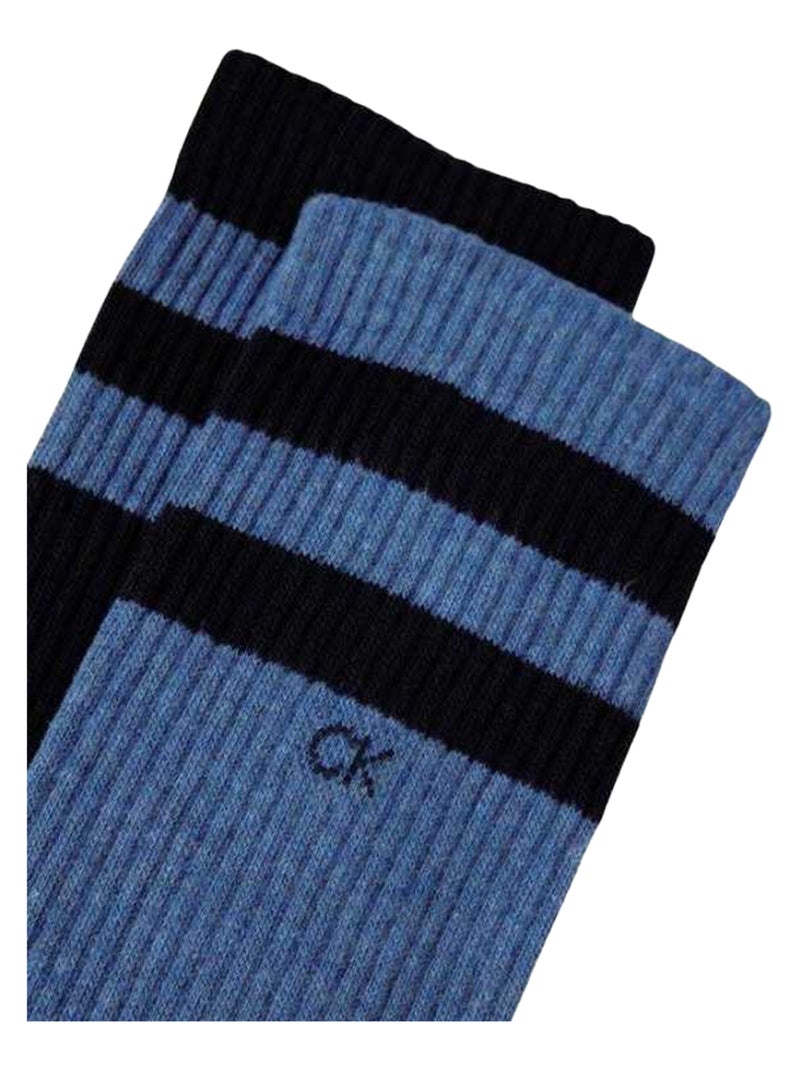 Calvin Klein - Chaussettes motif/style rayures contrastées Bleu marine - Kiabi