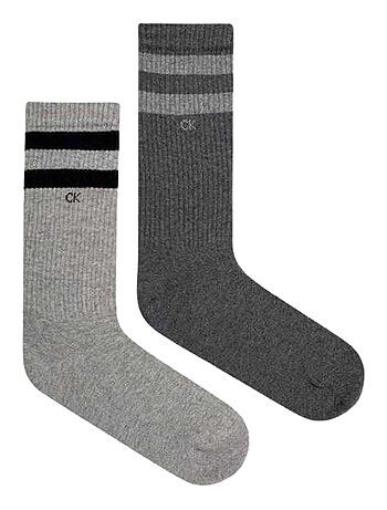 Calvin Klein - Chaussettes motif/style rayures contrastées