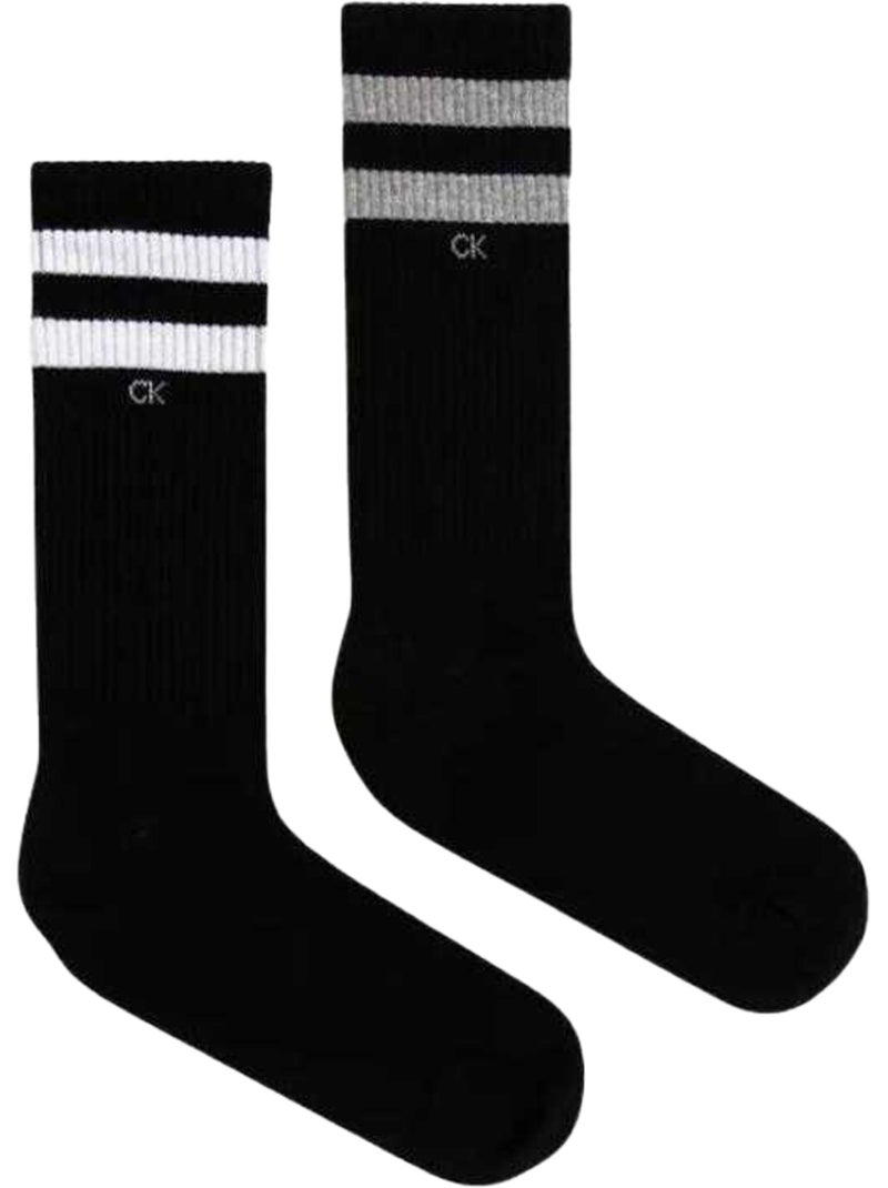 Calvin Klein - Chaussettes motif/style rayures contrastées Noir - Kiabi